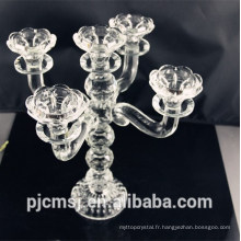 bougeoir votive en cristal de cristal de décoration de mariage